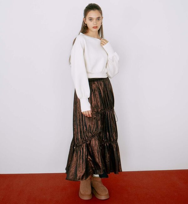 archives「ダンボールオフショルプルオーバー」|Tシャツ・カットソー|