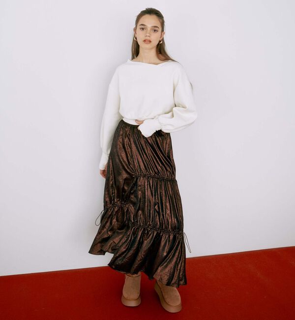 archives「ダンボールオフショルプルオーバー」|Tシャツ・カットソー|