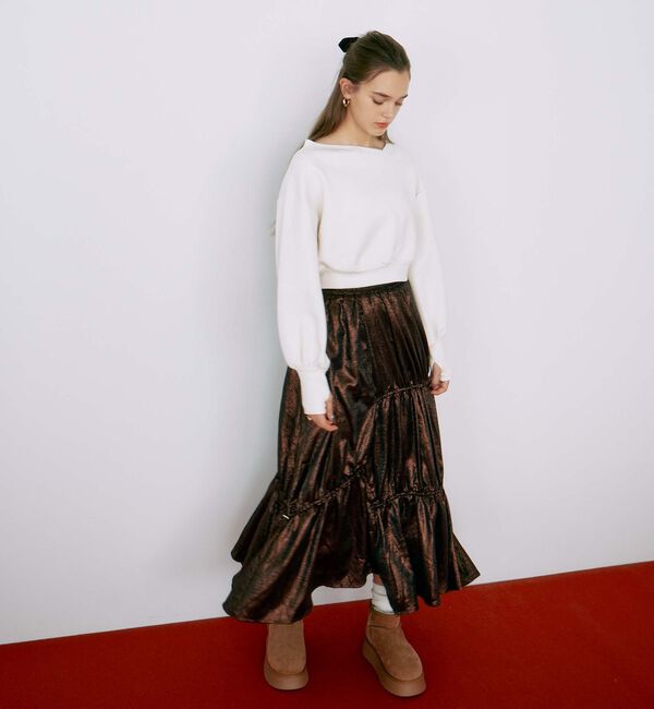 archives「ダンボールオフショルプルオーバー」|Tシャツ・カットソー|