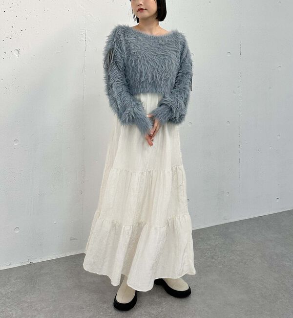 archives「シャギードロストニット&times;リンクルキャミワンピースＳＥＴ」|ワンピース|