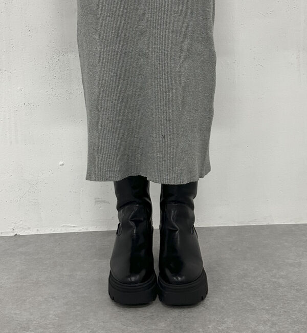 archives「刺繍カラークラシカルリブニットワンピース」|ワンピース|