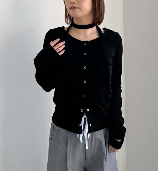 archives「チョーカーランダムリブカットカーデ」|Tシャツ・カットソー|