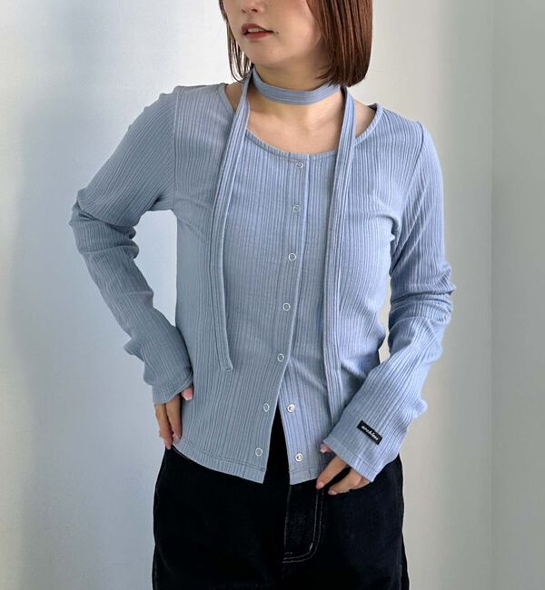 archives「チョーカーランダムリブカットカーデ」|Tシャツ・カットソー|