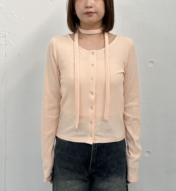 archives「チョーカーランダムリブカットカーデ」|Tシャツ・カットソー|