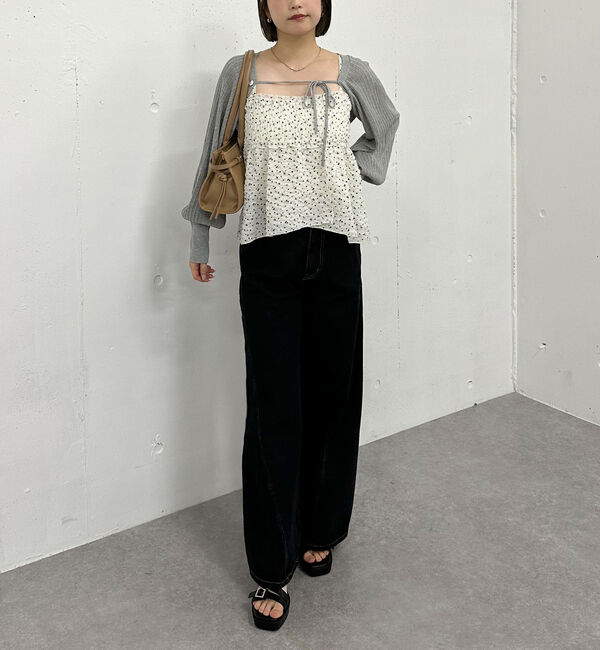 archives「シアーリブニットボレロ&times;花柄フレアキャミＳＥＴ」|カーディガン|