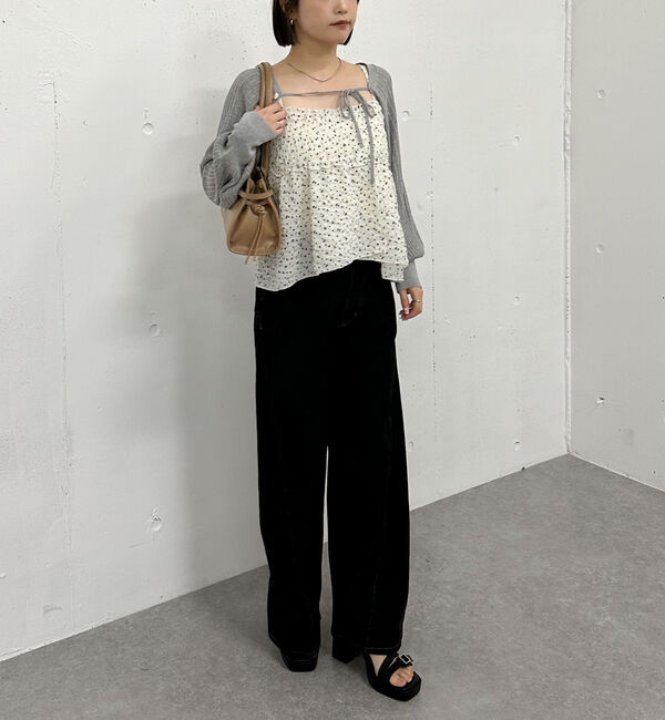 archives「シアーリブニットボレロ&times;花柄フレアキャミＳＥＴ」|カーディガン|