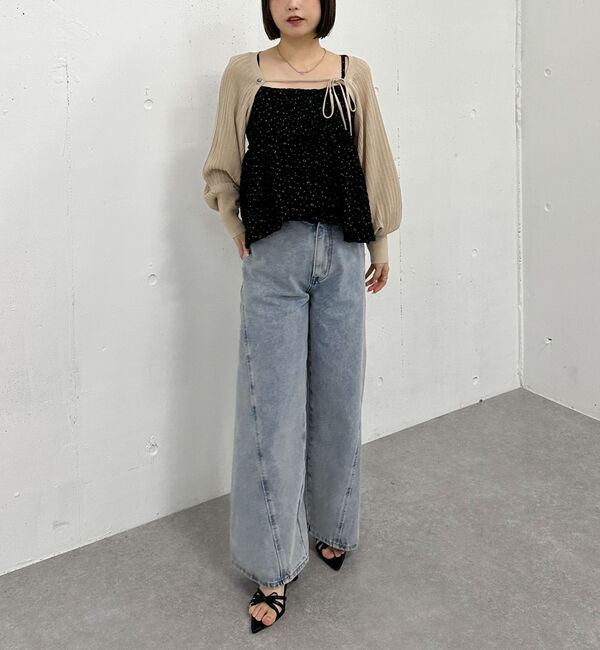 archives「シアーリブニットボレロ&times;花柄フレアキャミＳＥＴ」|カーディガン|