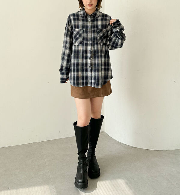 archives「チェックミドルネルシャツ」|シャツ・ブラウス|