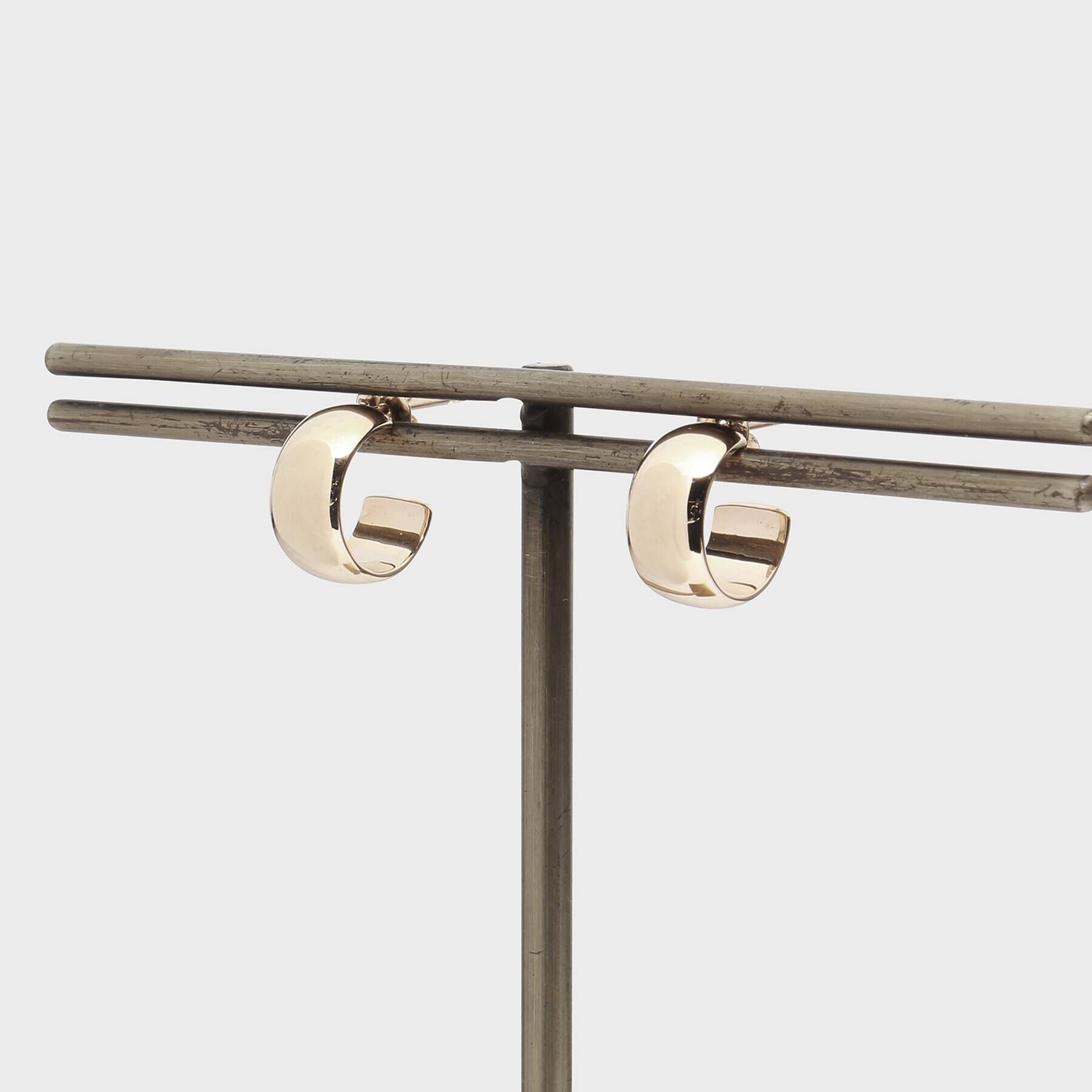 COCOSHNIK「K10平甲 フープピアス」|ピアス|イエローゴールド(1