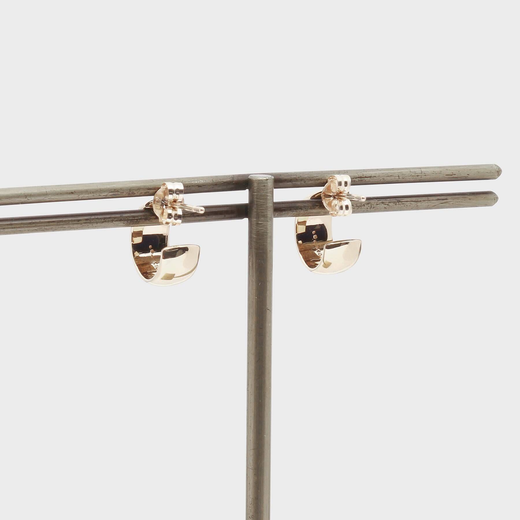 COCOSHNIK「K10平甲 フープピアス」|ピアス|