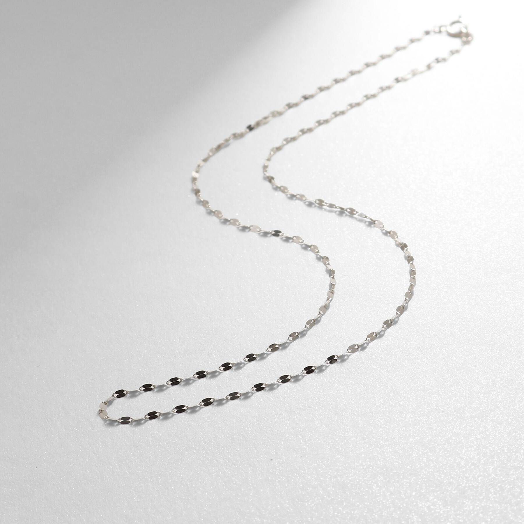 COCOSHNIK「プラチナ フラワークロスチェーン ネックレス」|ネックレス|プラチナ(900)