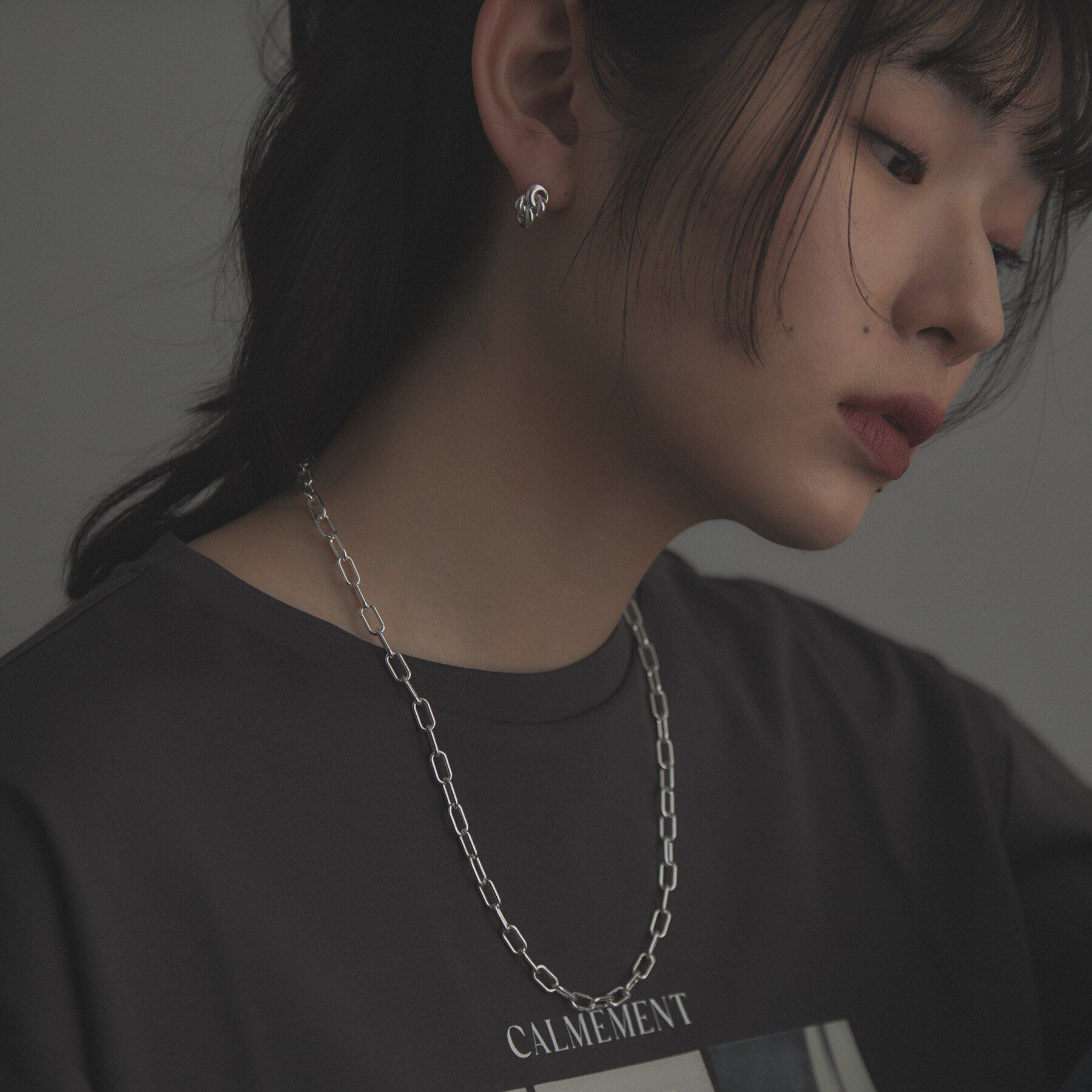 COCOSHNIK ONKITSCH「シルバー リンクチェーン 2WAYネックレス」|ネックレス|