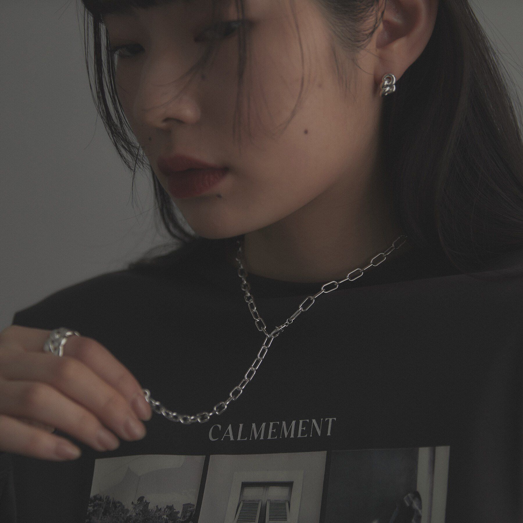 COCOSHNIK ONKITSCH「シルバー リンクチェーン 2WAYネックレス」|ネックレス|