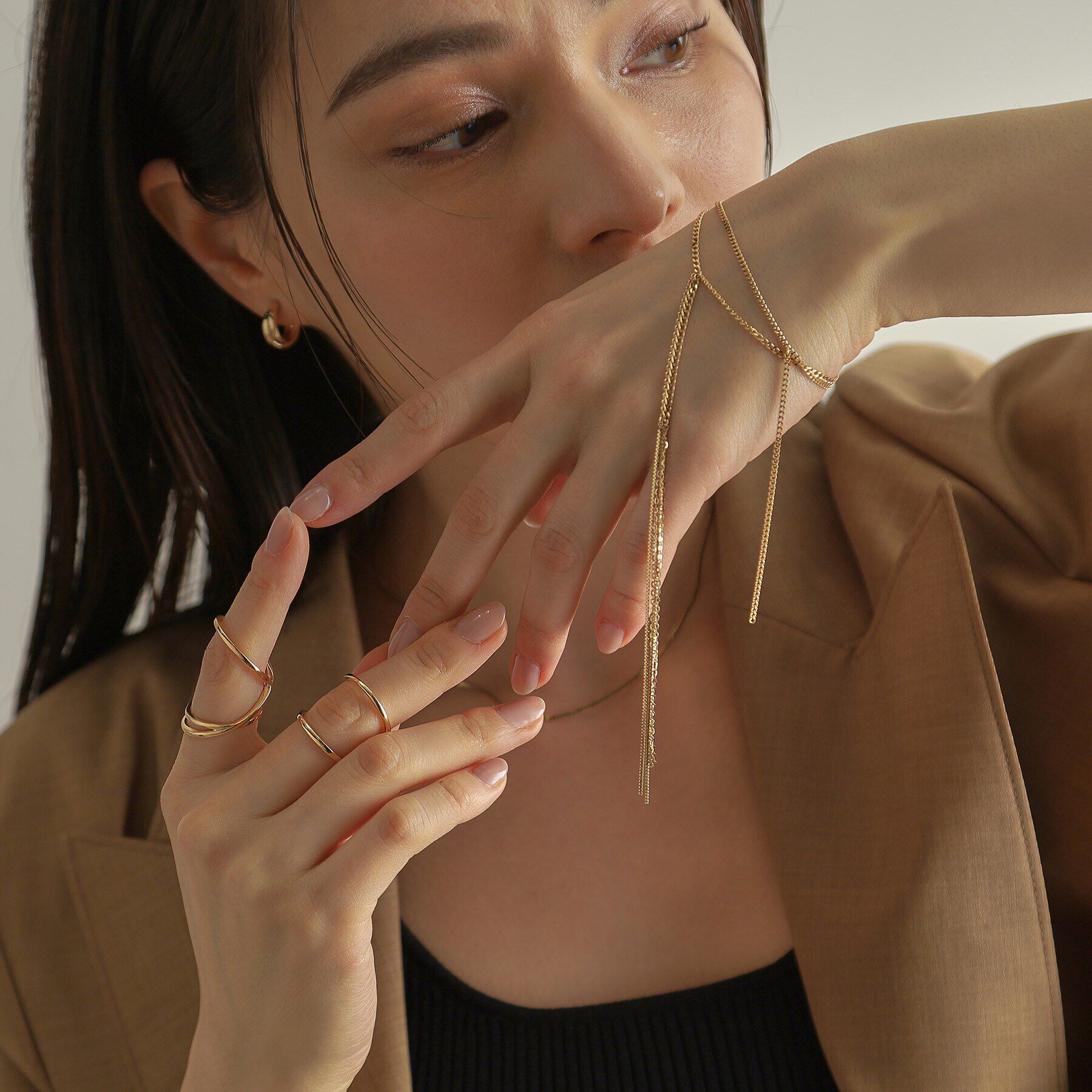 COCOSHNIK「K10キヘイハンギングチェーン ブレスレット」|ブレスレット・バングル|