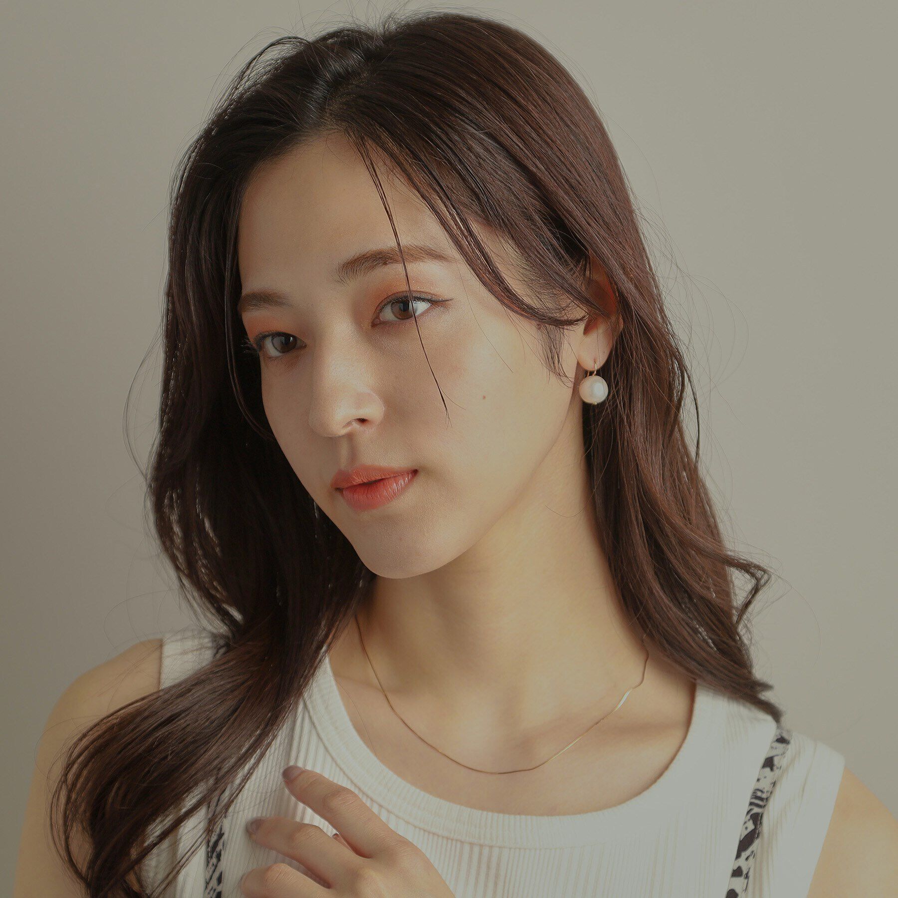 COCOSHNIK「K10プランプパール フックピアス」|ピアス|