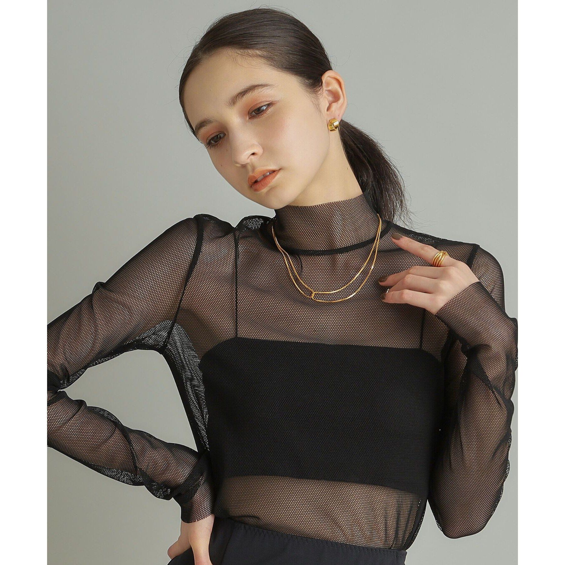 COCOSHNIK ONKITSCH「シルバー ベネチアン クロスネックレス GP」|ネックレス|