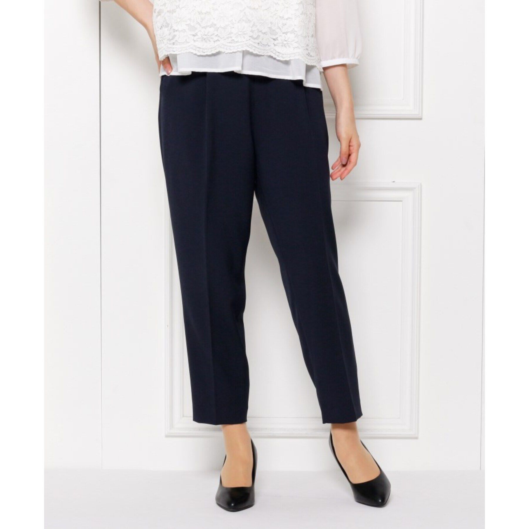 SHOO･LA･RUE「【S-5L/洗濯機可/2WAYストレッチ】ダブルクロスセンタープレステーパード」|その他|