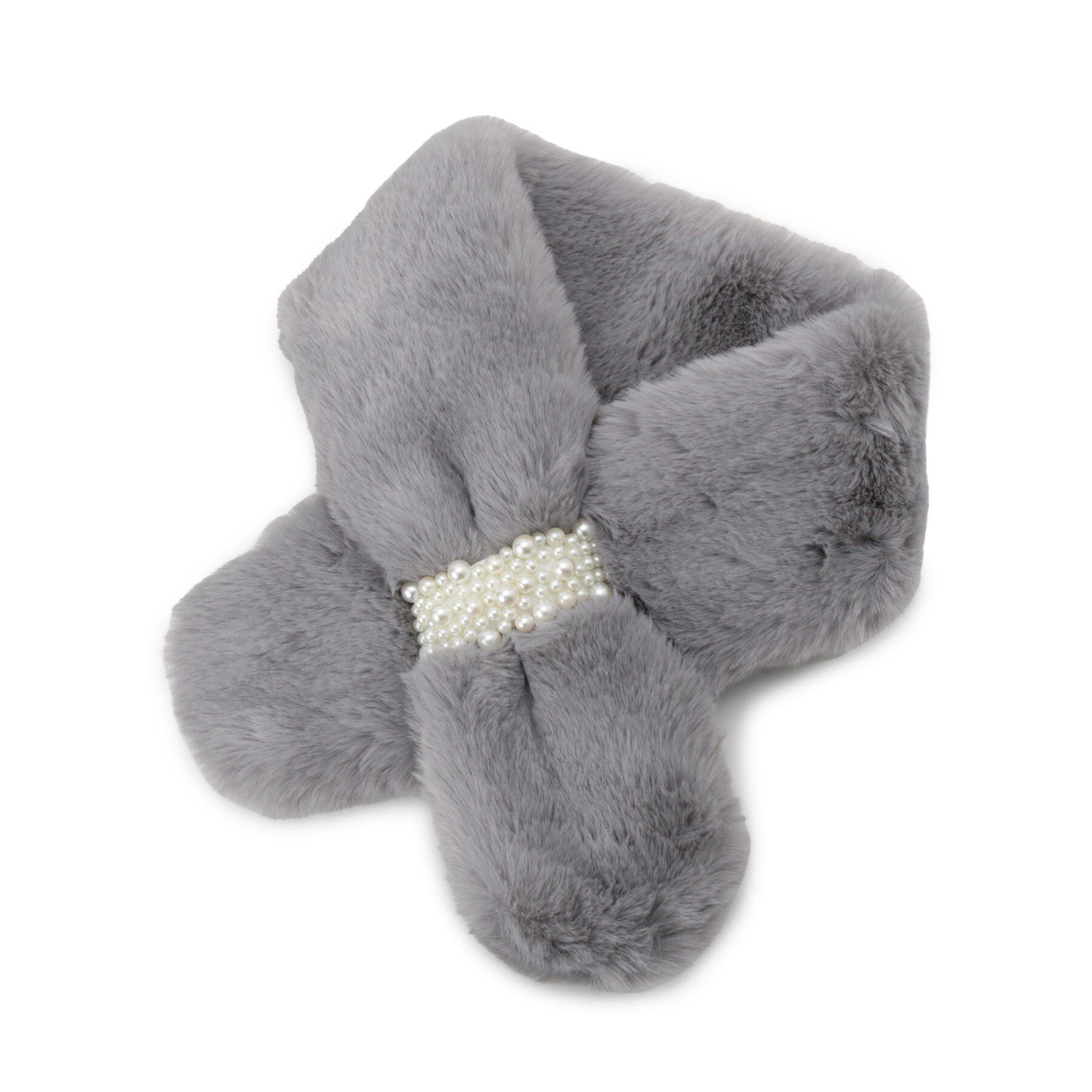 SHOO･LA･RUE「ビジューフェイクファーティペット」|マフラー|