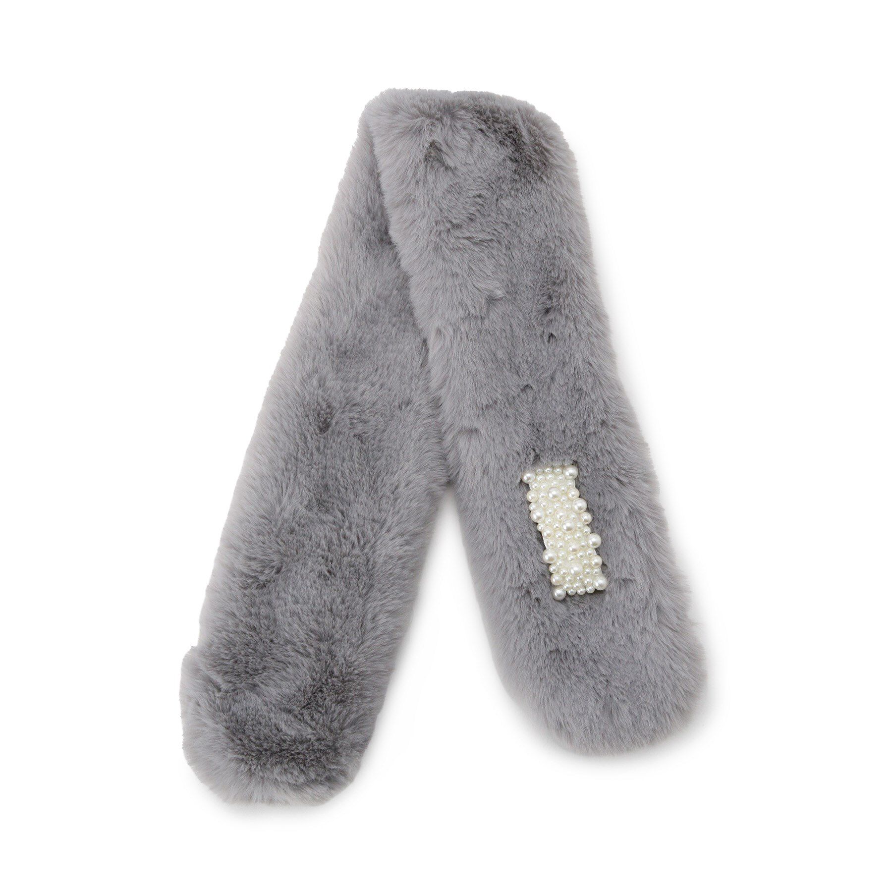 SHOO･LA･RUE「ビジューフェイクファーティペット」|マフラー|