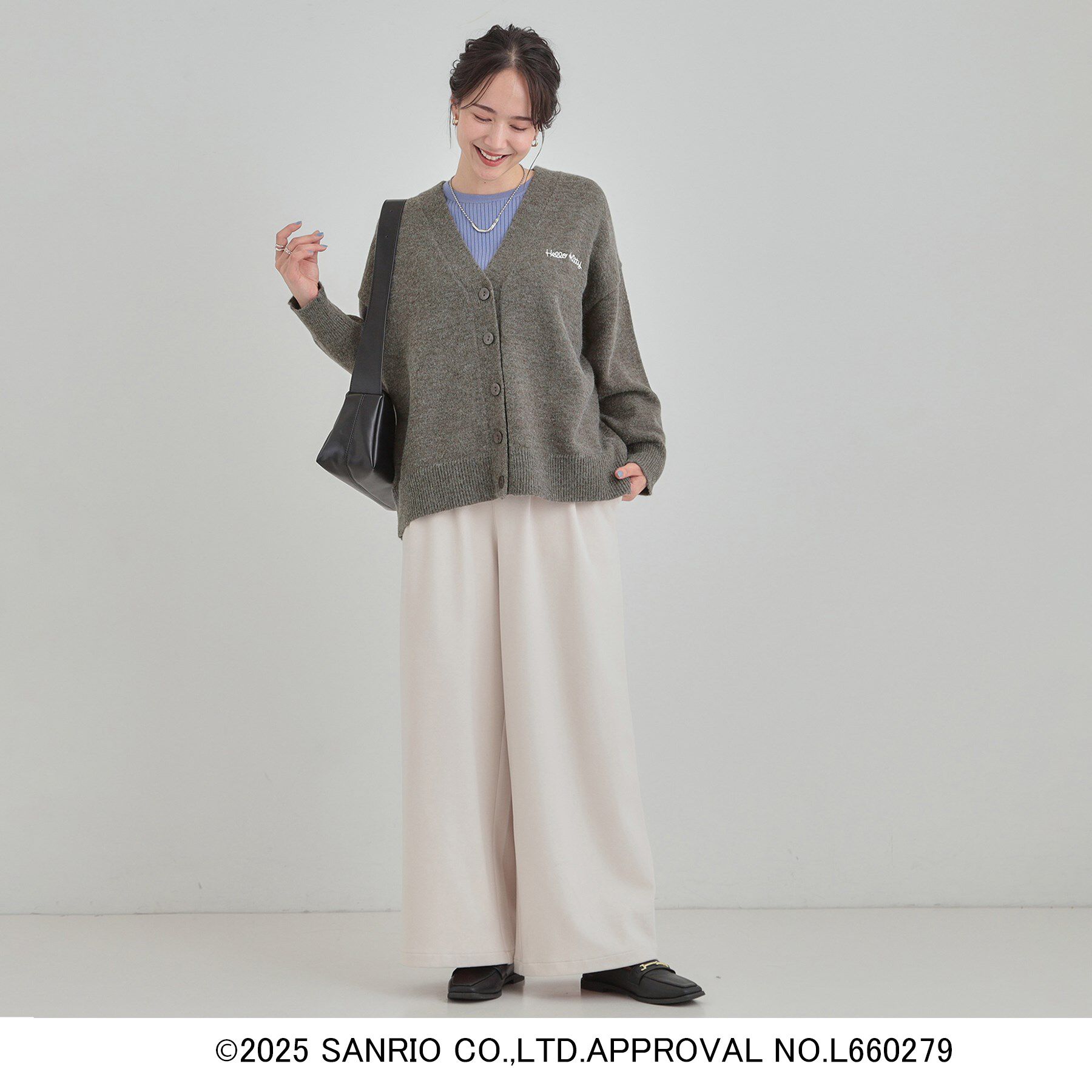 SHOO･LA･RUE「【HELLO KITTY コラボ】Vネックジャカードカーディガン」|カーディガン|