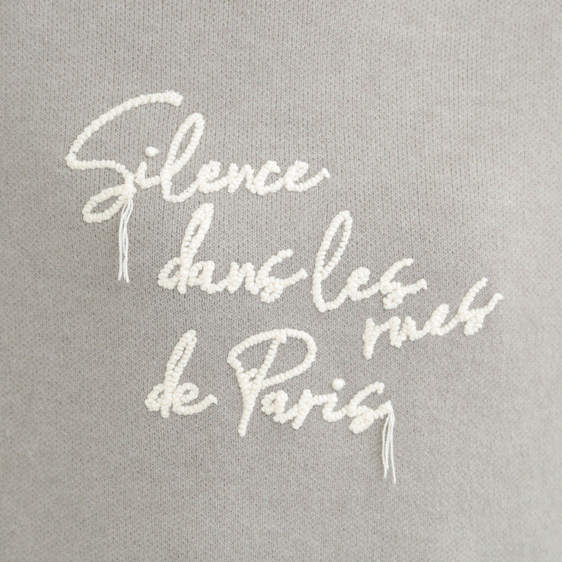 SHOO･LA･RUE「【S-LL】裾スカラップ配色コード刺繍ロゴニット」|ニット・セーター|