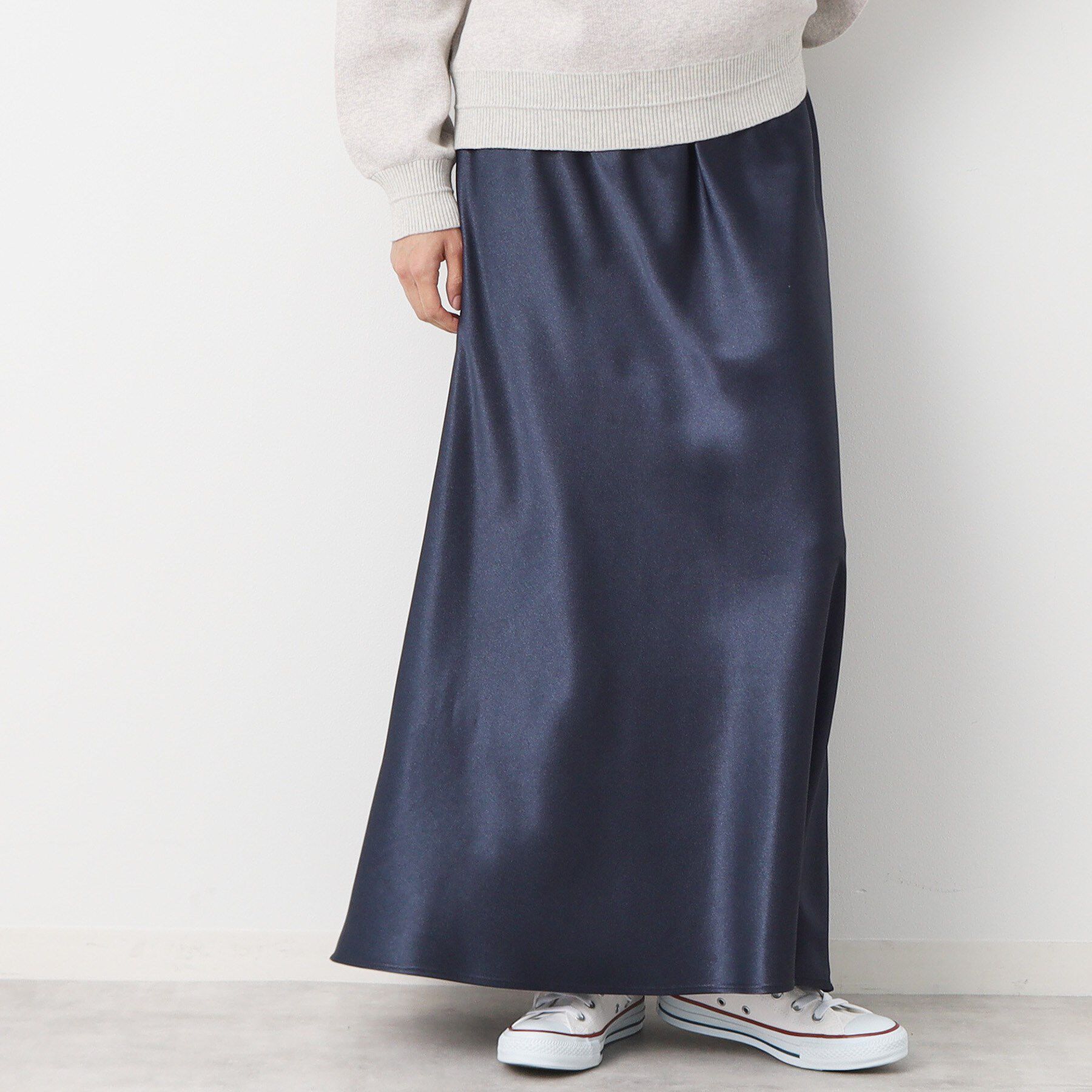 Dessin「【洗える】ナローサテンロングスカート」|スカート|