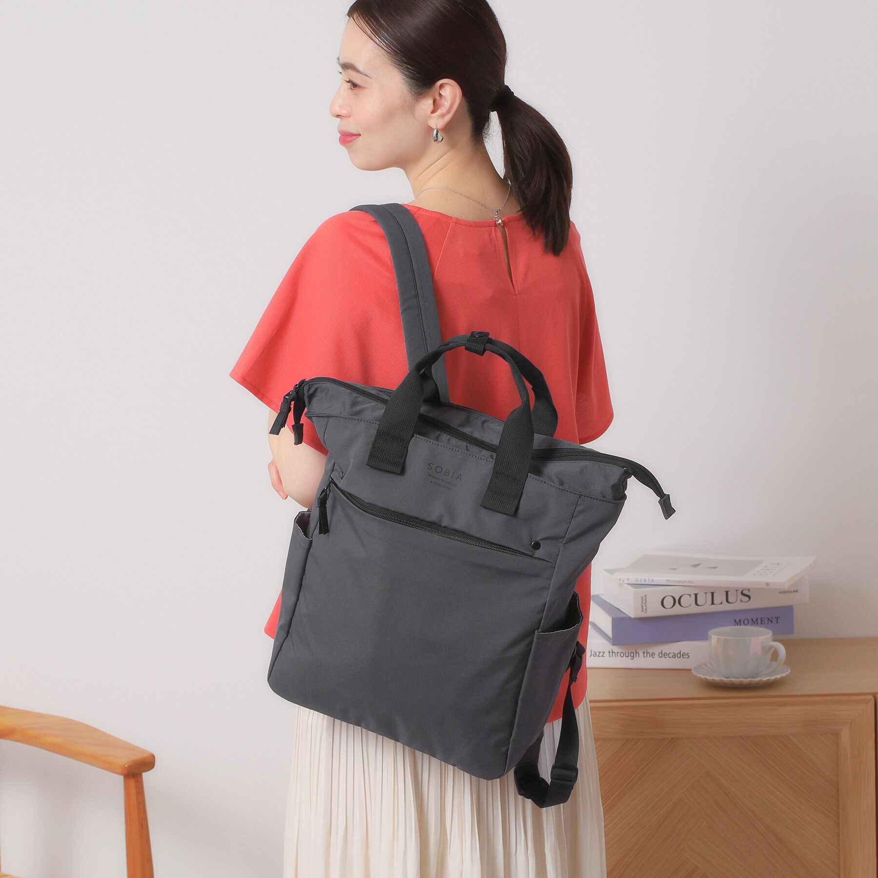 ITS&rsquo;DEMO「【撥水／A4対応】リップストップ10ポケットリュック」|リュック|