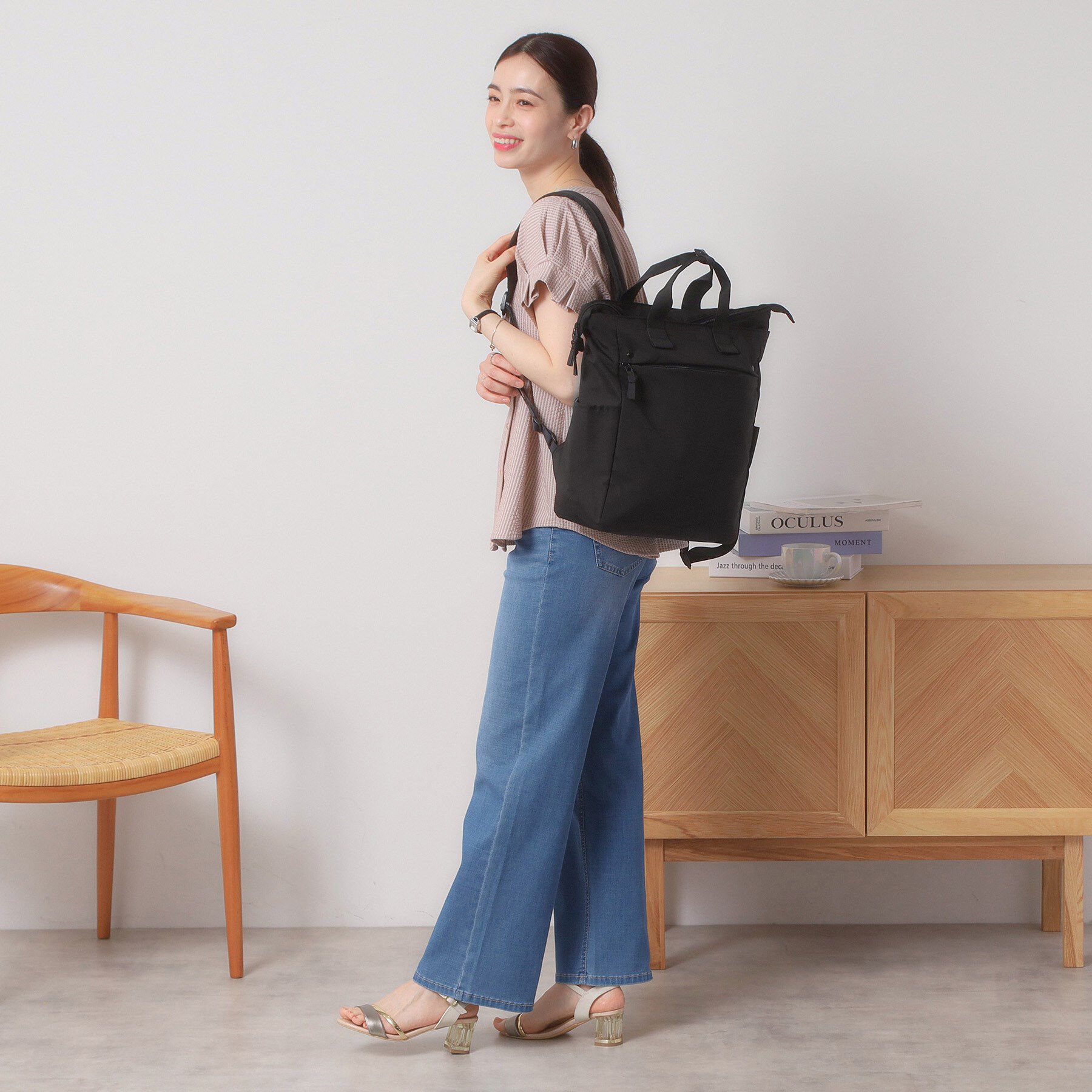 ITS&rsquo;DEMO「【撥水／A4対応】リップストップ10ポケットリュック」|リュック|