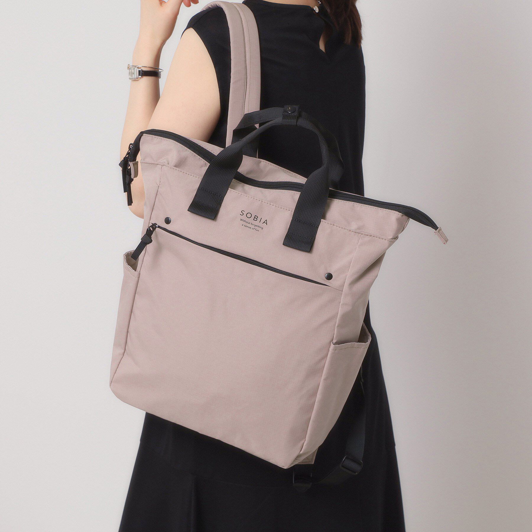 ITS&rsquo;DEMO「【撥水／A4対応】リップストップ10ポケットリュック」|リュック|ラベンダー(080)