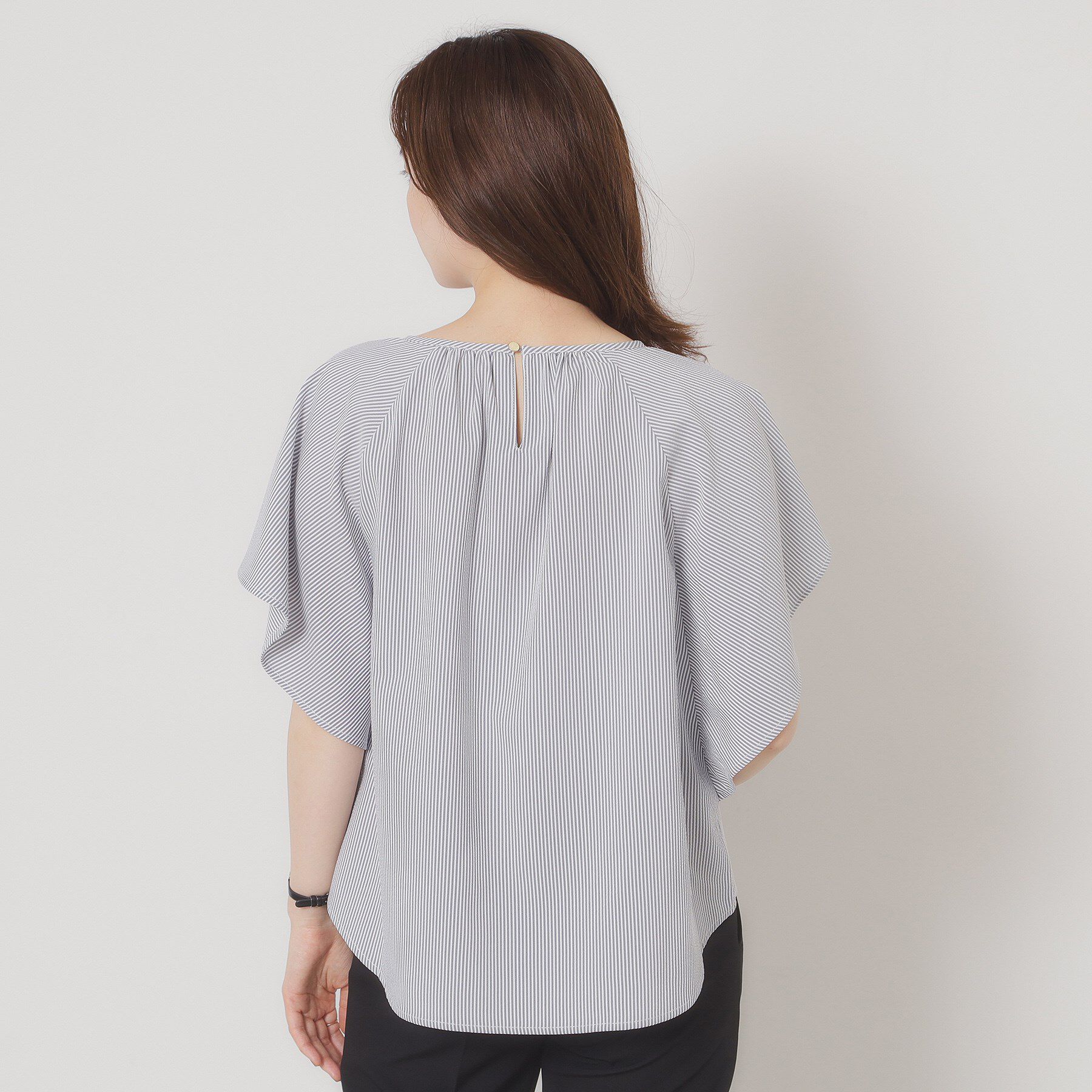 ITS&rsquo;DEMO「【清涼感／手洗い可】サッカーストライプブラウス」|シャツ・ブラウス|