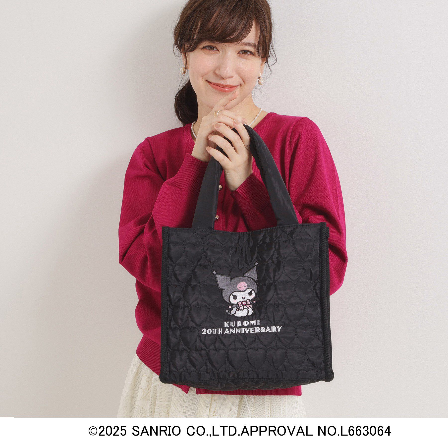 ITS&rsquo;DEMO「＜マイメロディ・クロミ&times;イッツデモ＞コラボトート」|トートバッグ|ブラック(019)