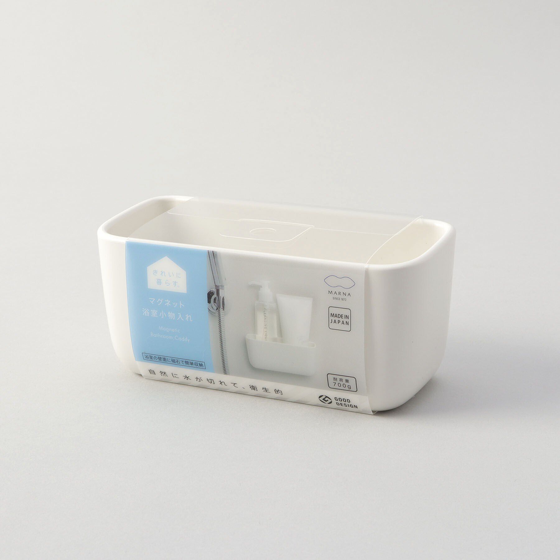 212 KITCHEN STORE「マグネット浴室小物入れ WH ＜marna マーナ＞」|食器・キッチングッズ|