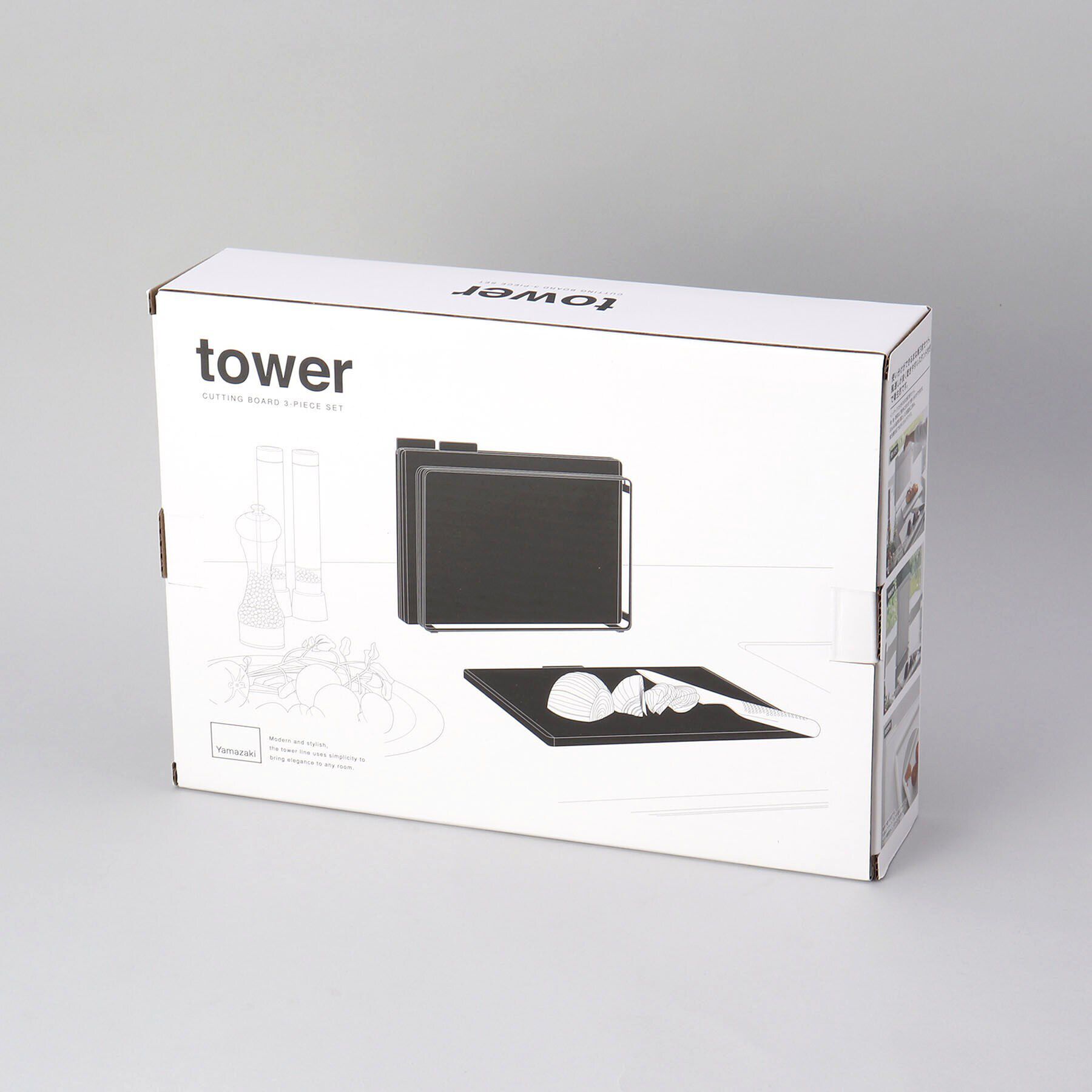 212 KITCHEN STORE「食洗機対応　抗菌まな板3枚セット WH 山崎実業 ＜tower タワー＞」|食器・キッチングッズ|