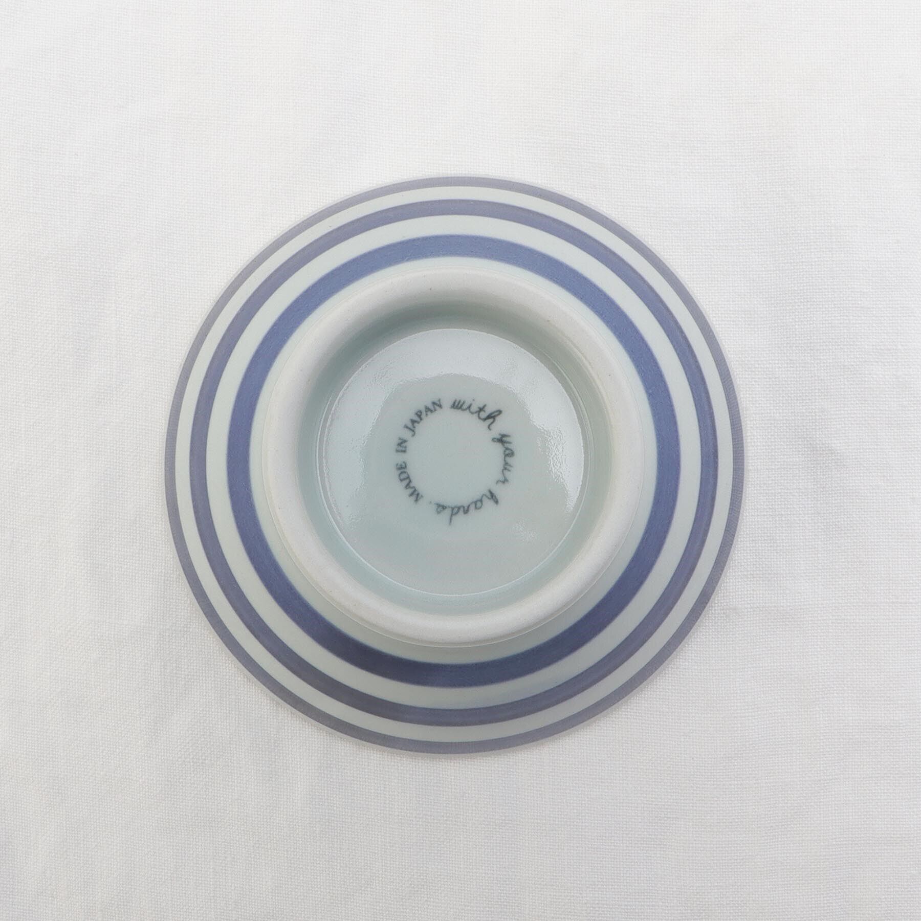 212 KITCHEN STORE「波佐見 くらわんか碗青ボーダー 手ぬぐい付」|食器・キッチングッズ|