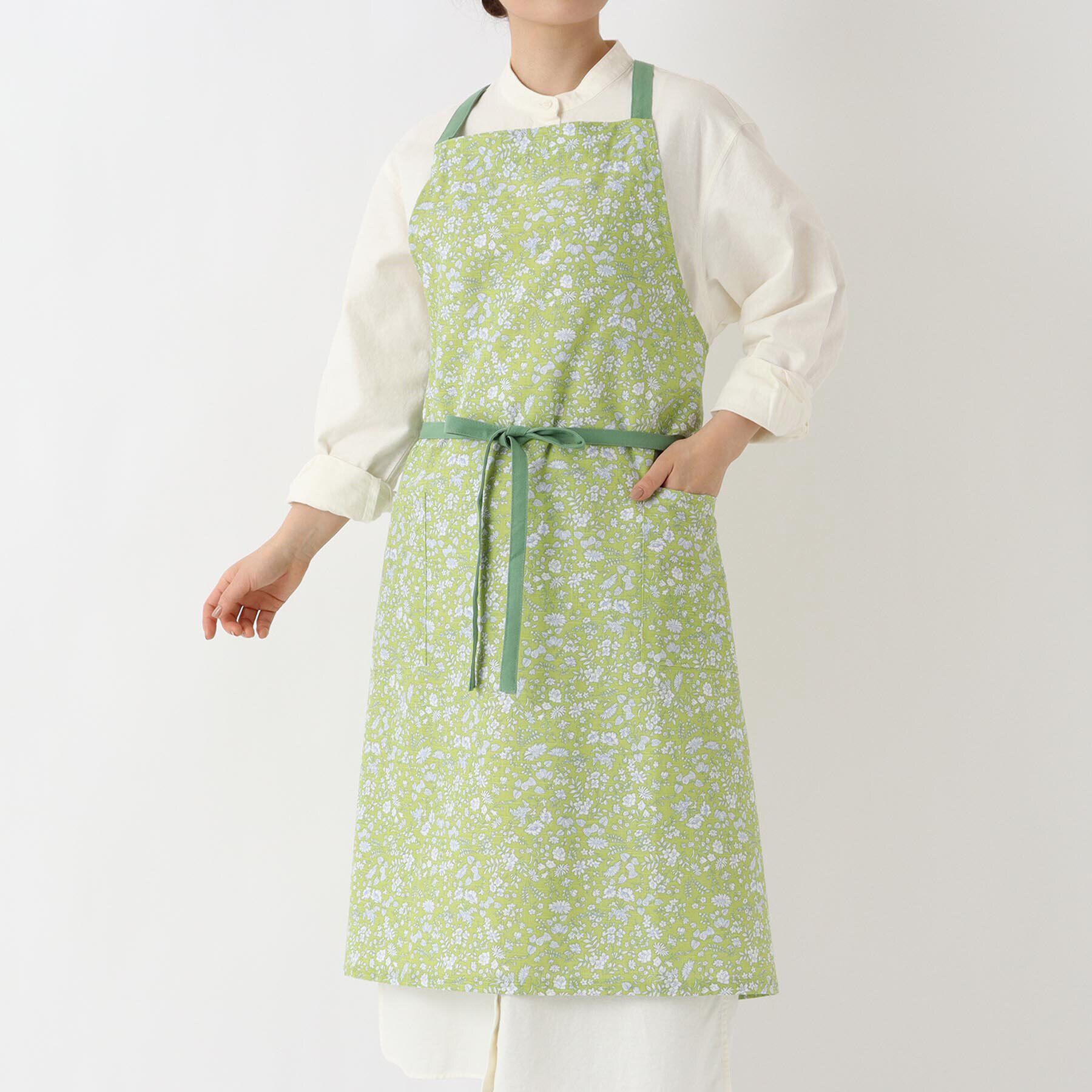 212 KITCHEN STORE「フローラルリーフエプロン GR」|食器・キッチングッズ|その他