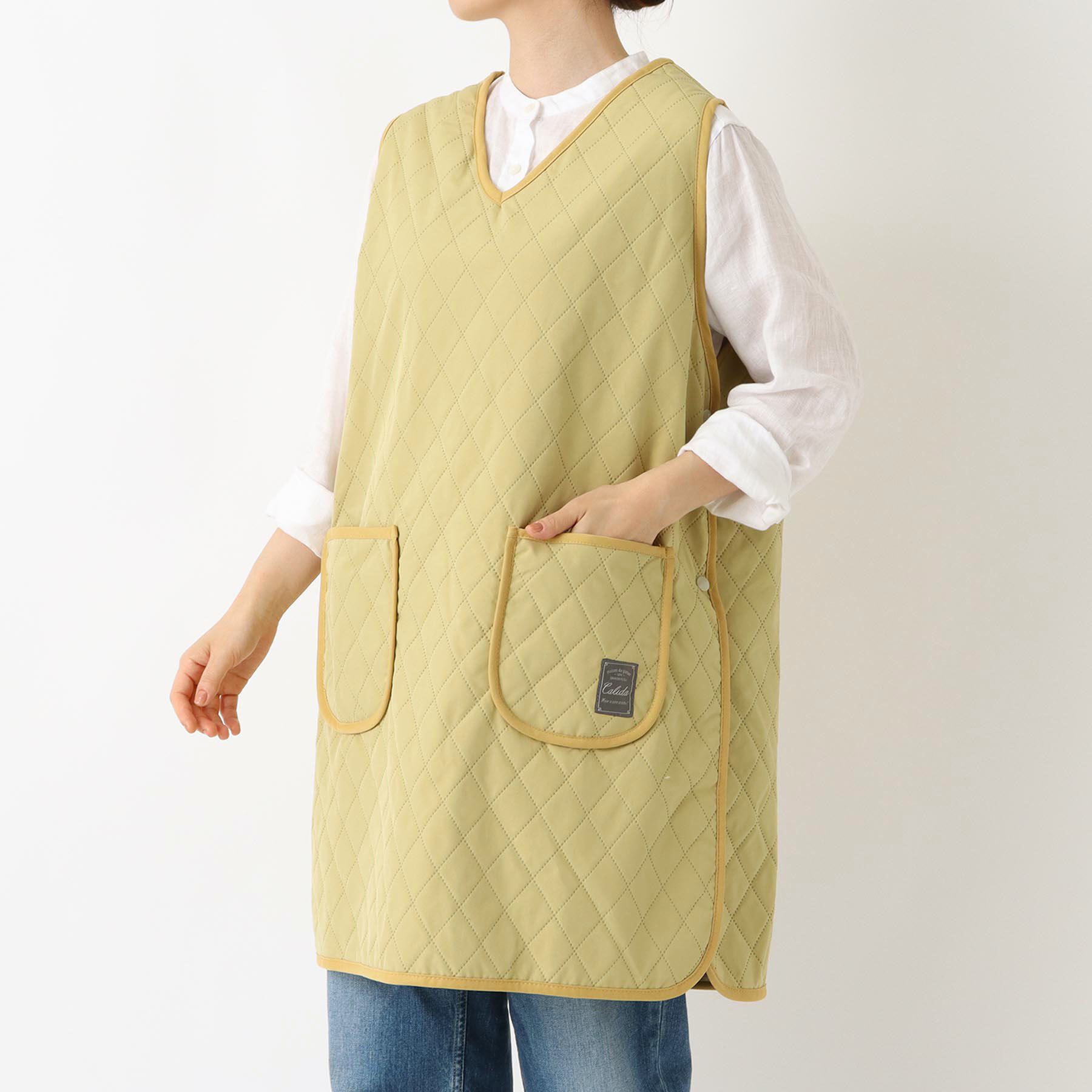 212 KITCHEN STORE「カリダ 裏ボアVネックエプロン YE」|食器・キッチングッズ|その他