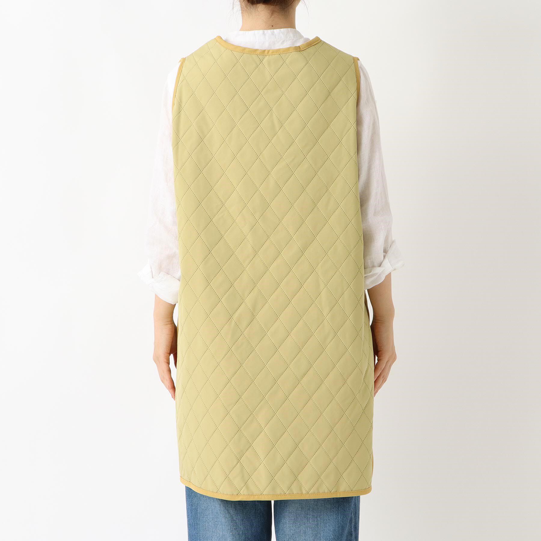 212 KITCHEN STORE「カリダ 裏ボアVネックエプロン YE」|食器・キッチングッズ|