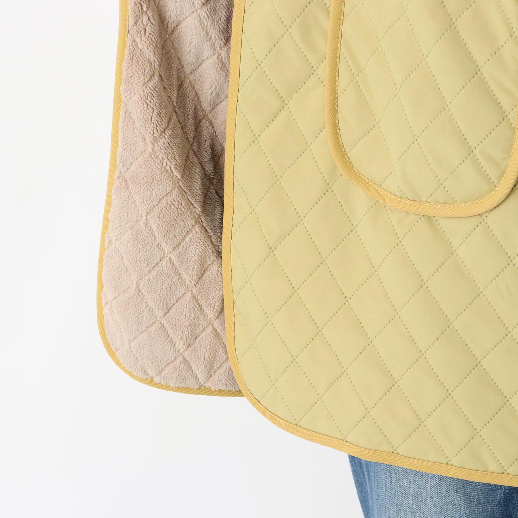 212 KITCHEN STORE「カリダ 裏ボアVネックエプロン YE」|食器・キッチングッズ|