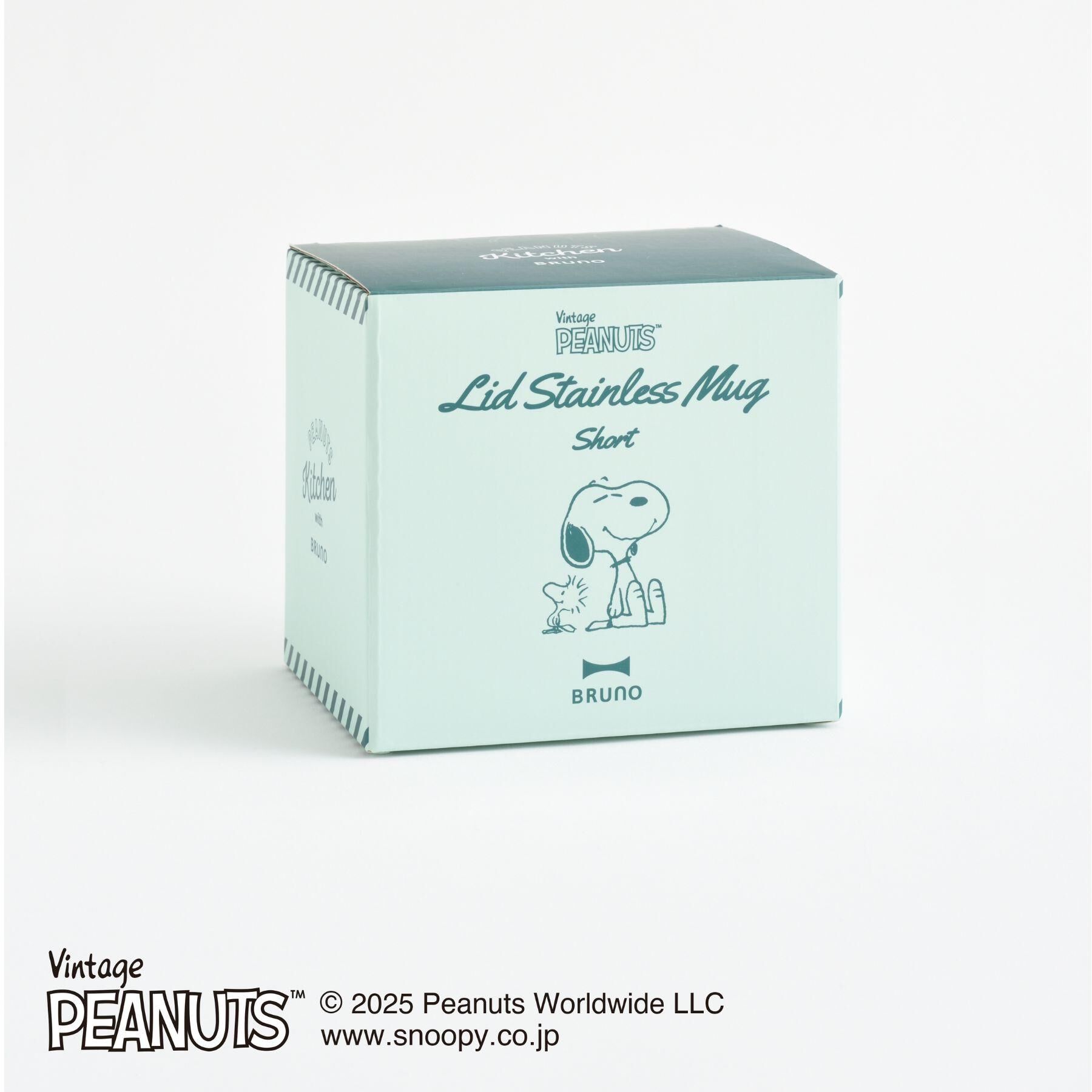 212 KITCHEN STORE「PEANUTS 蓋つきステンレスマグShort MINT GREEN ＜BRUNO ブルーノ＞」|グラス・マグカップ|