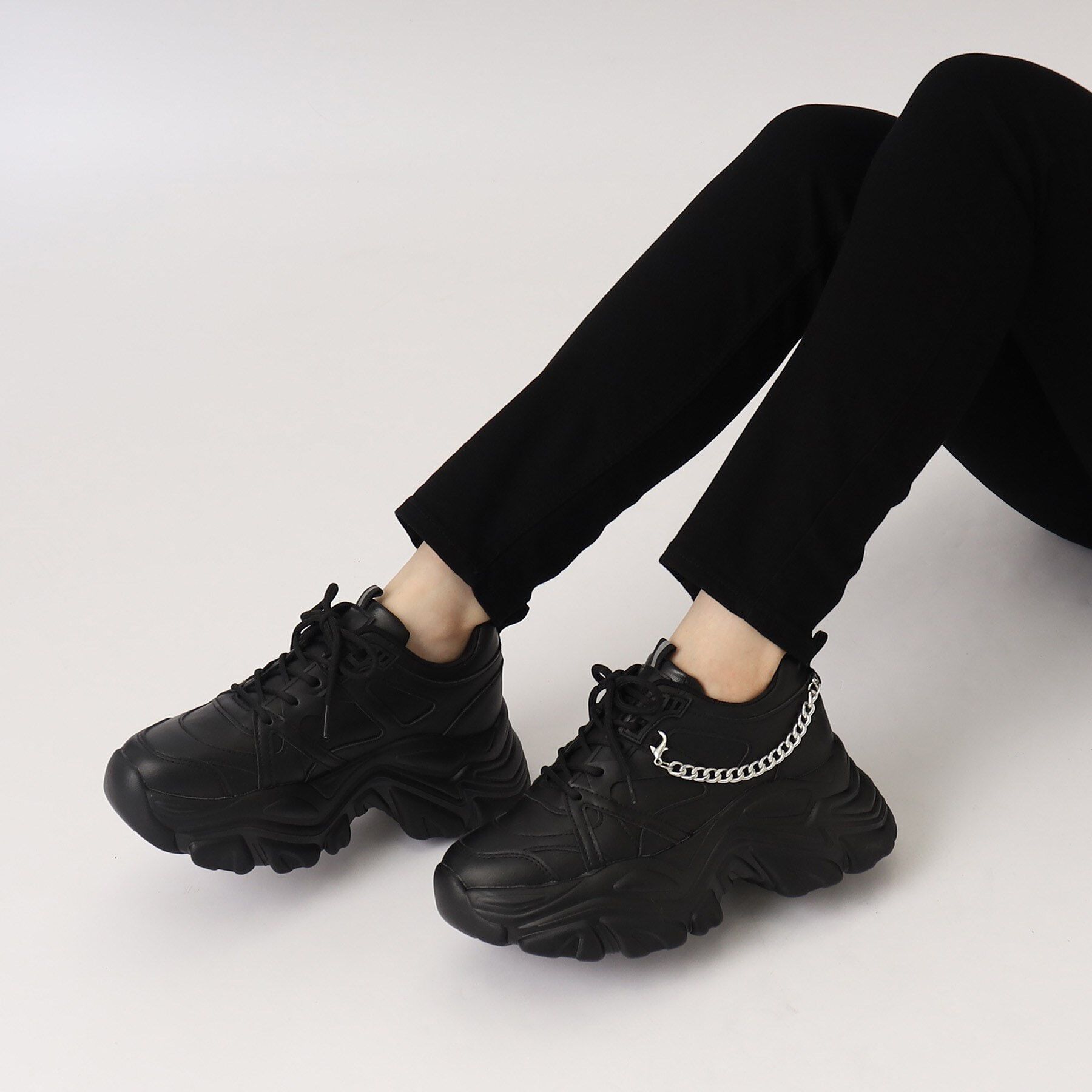 csT&P「2WAYチェーン軽量厚底スニーカー」|スニーカー|