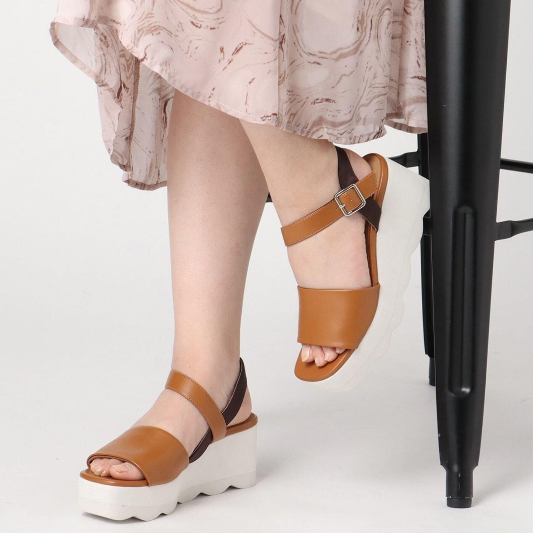 ESPERANZA「ウェーブソールサンダル」|サンダル|ｷｬﾒﾙ(041)