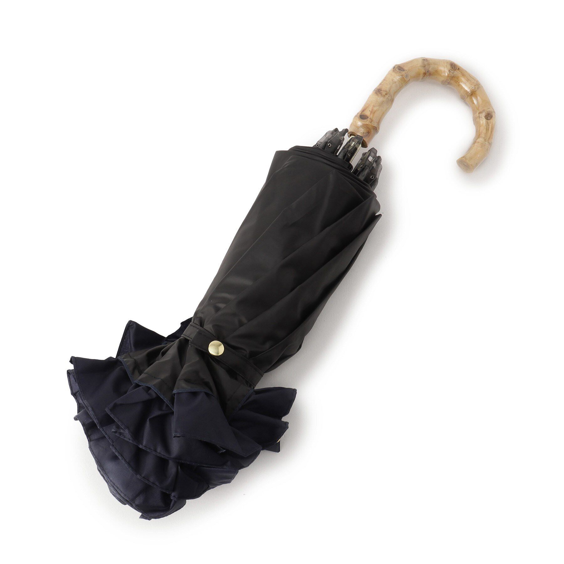 Ober Tashe「pink trick/ピンクトリック　遮光率100％！2段折フリル日傘（晴雨兼用）」|傘|