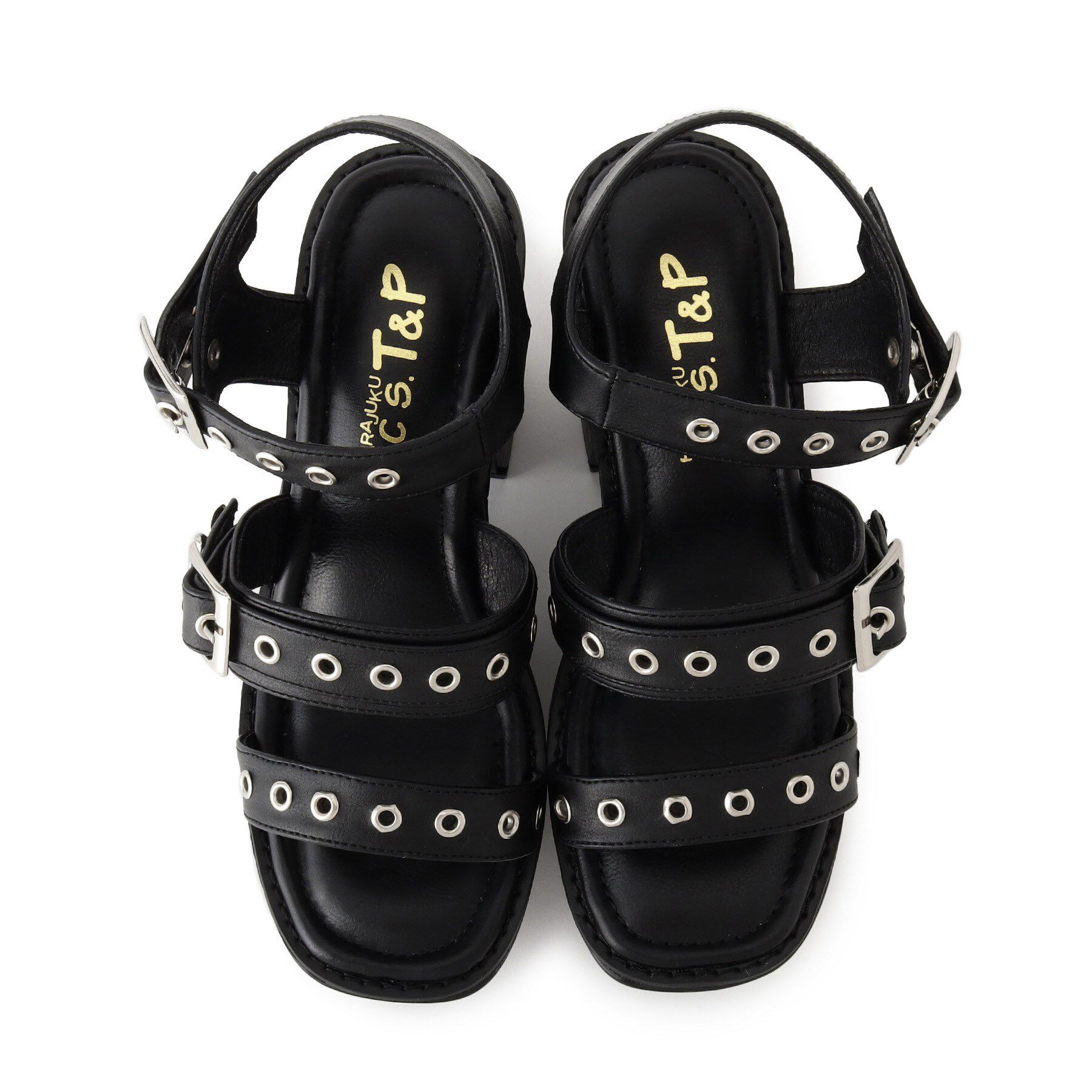 csT&P「厚底バタフライ付ベルトサンダル」|サンダル|