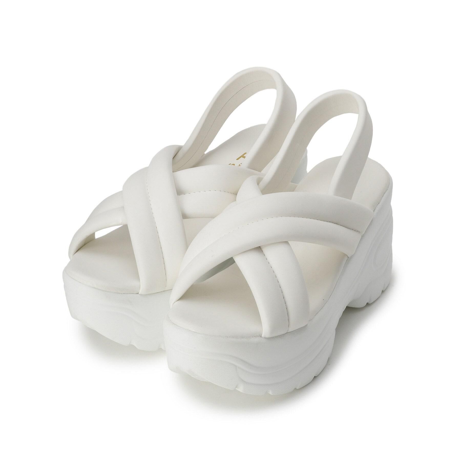 csT&P「厚底クロスサンダル パデットサンダル」|サンダル|