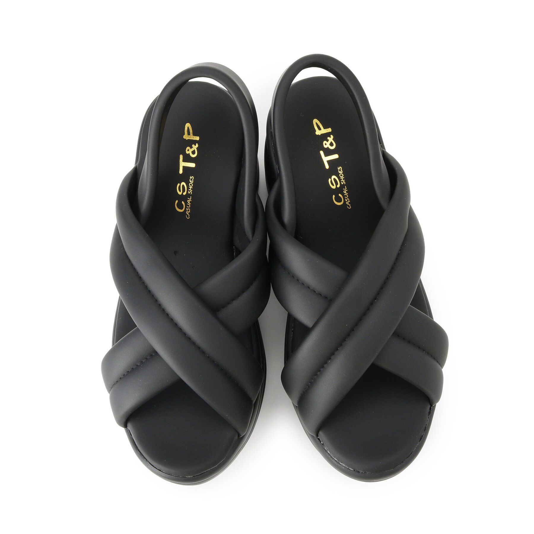 csT&P「厚底クロスサンダル パデットサンダル」|サンダル|