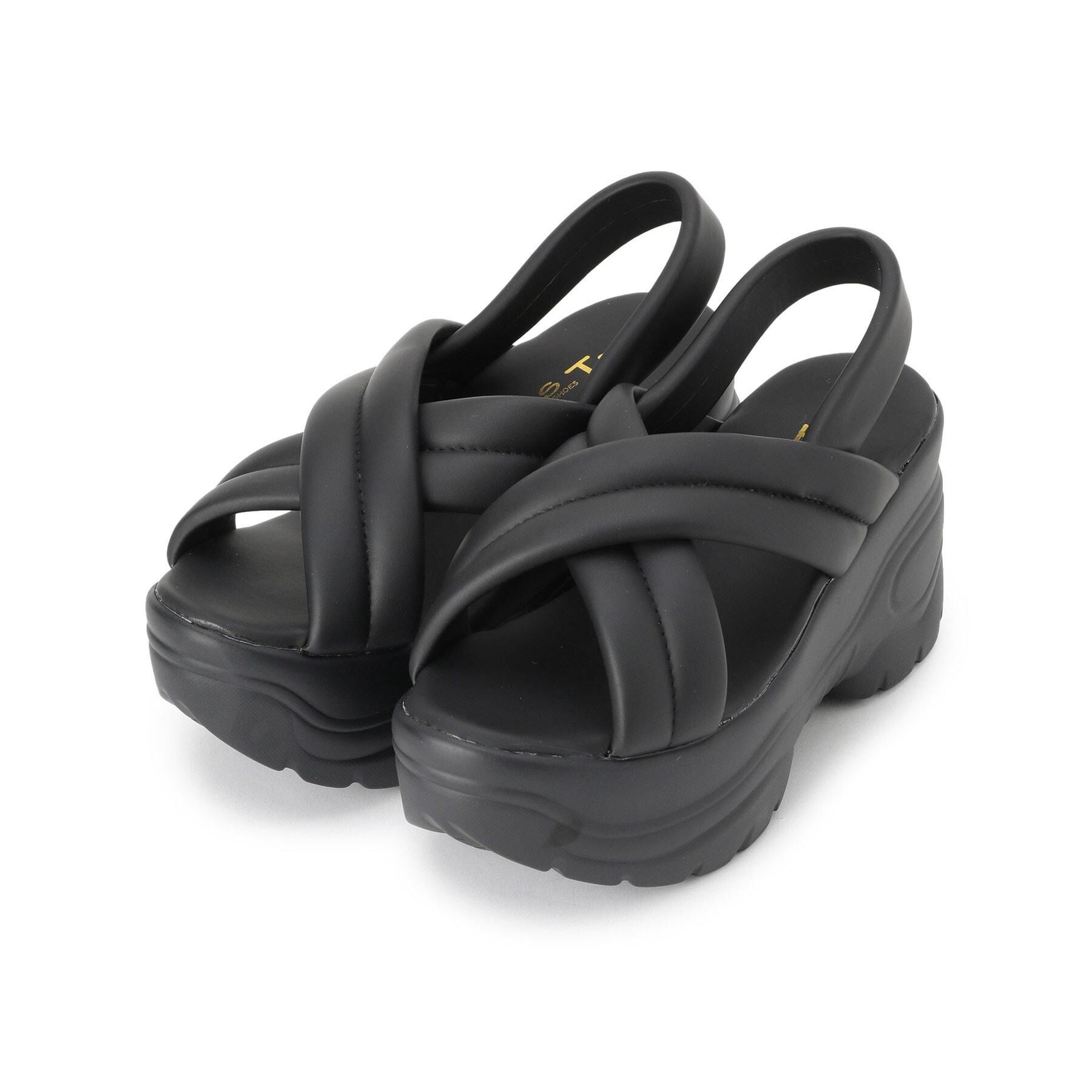 csT&P「厚底クロスサンダル パデットサンダル」|サンダル|