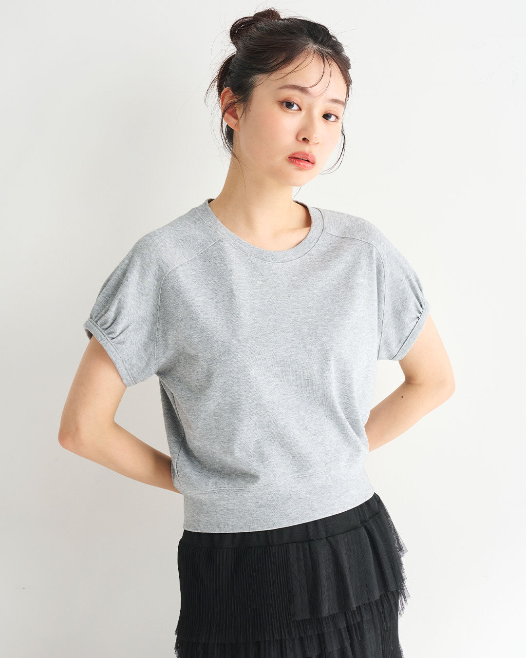 COCO DEAL「フレンチスリーブバックシャンカットソートップス」|Tシャツ・カットソー|