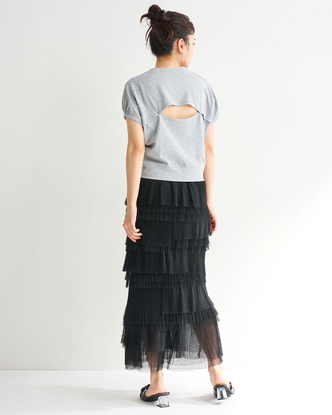 COCO DEAL「フレンチスリーブバックシャンカットソートップス」|Tシャツ・カットソー|