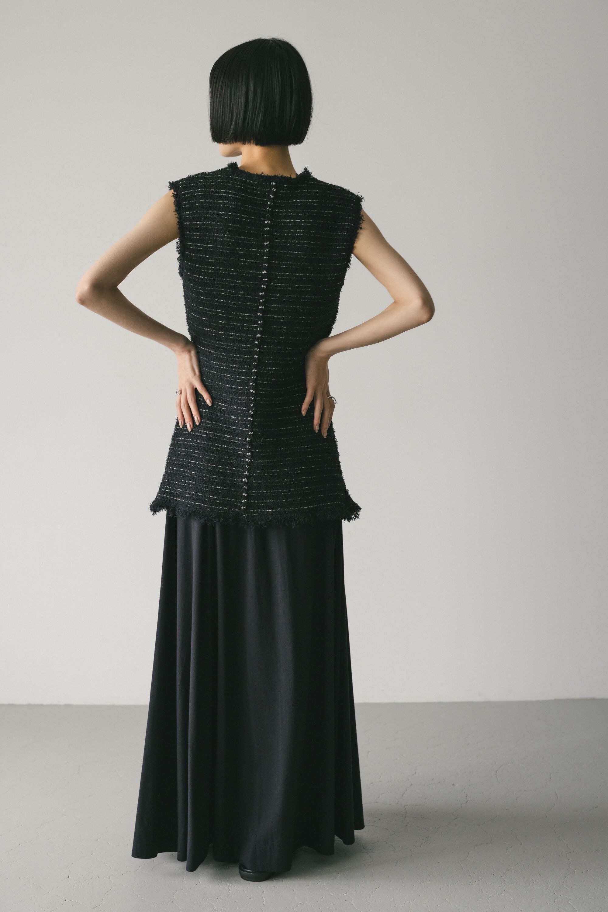 STYLEMIXER「ツイードニットトップ」|タンクトップ|