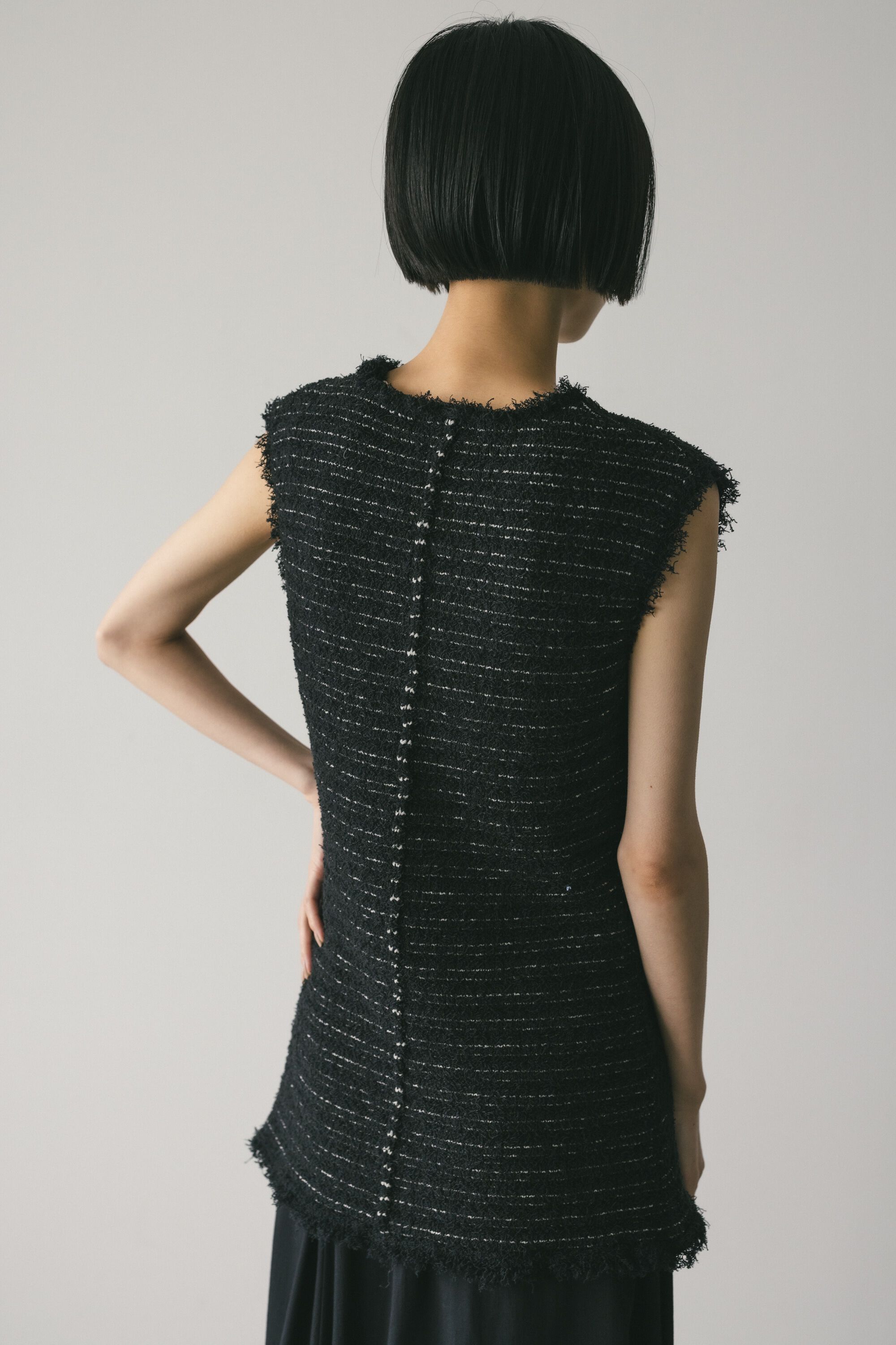 STYLEMIXER「ツイードニットトップ」|タンクトップ|